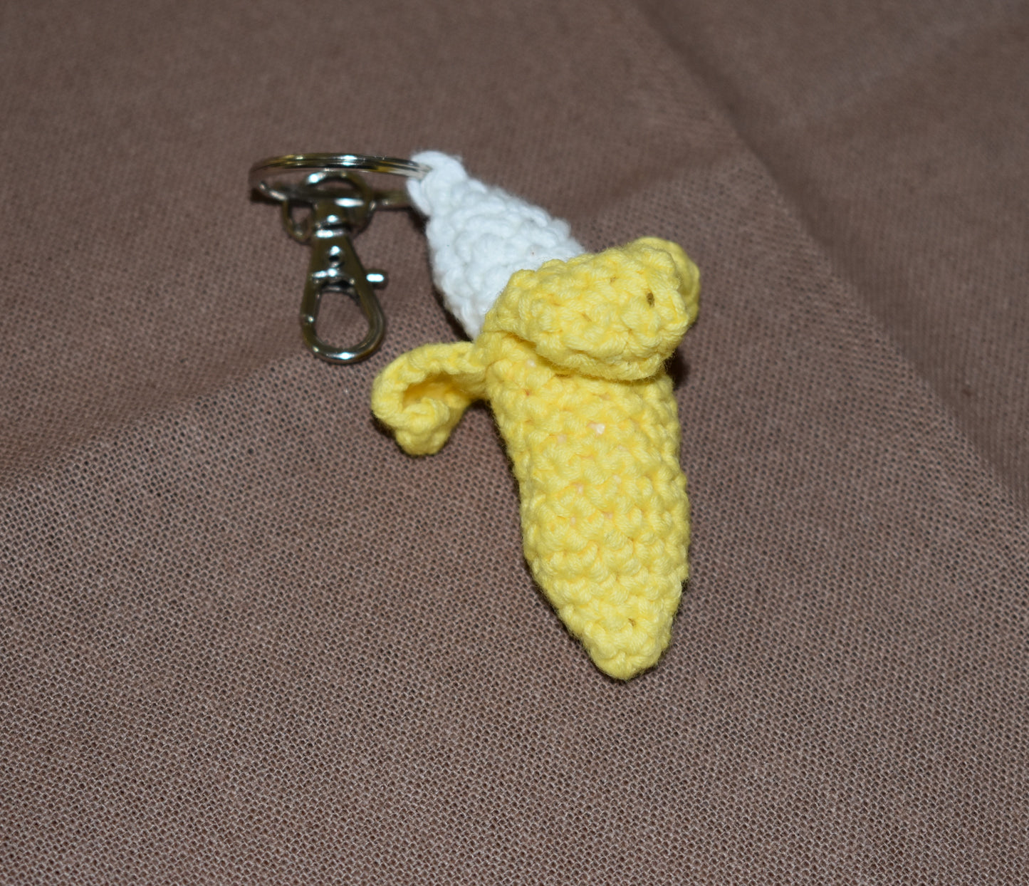 Crochet Banana Keychain