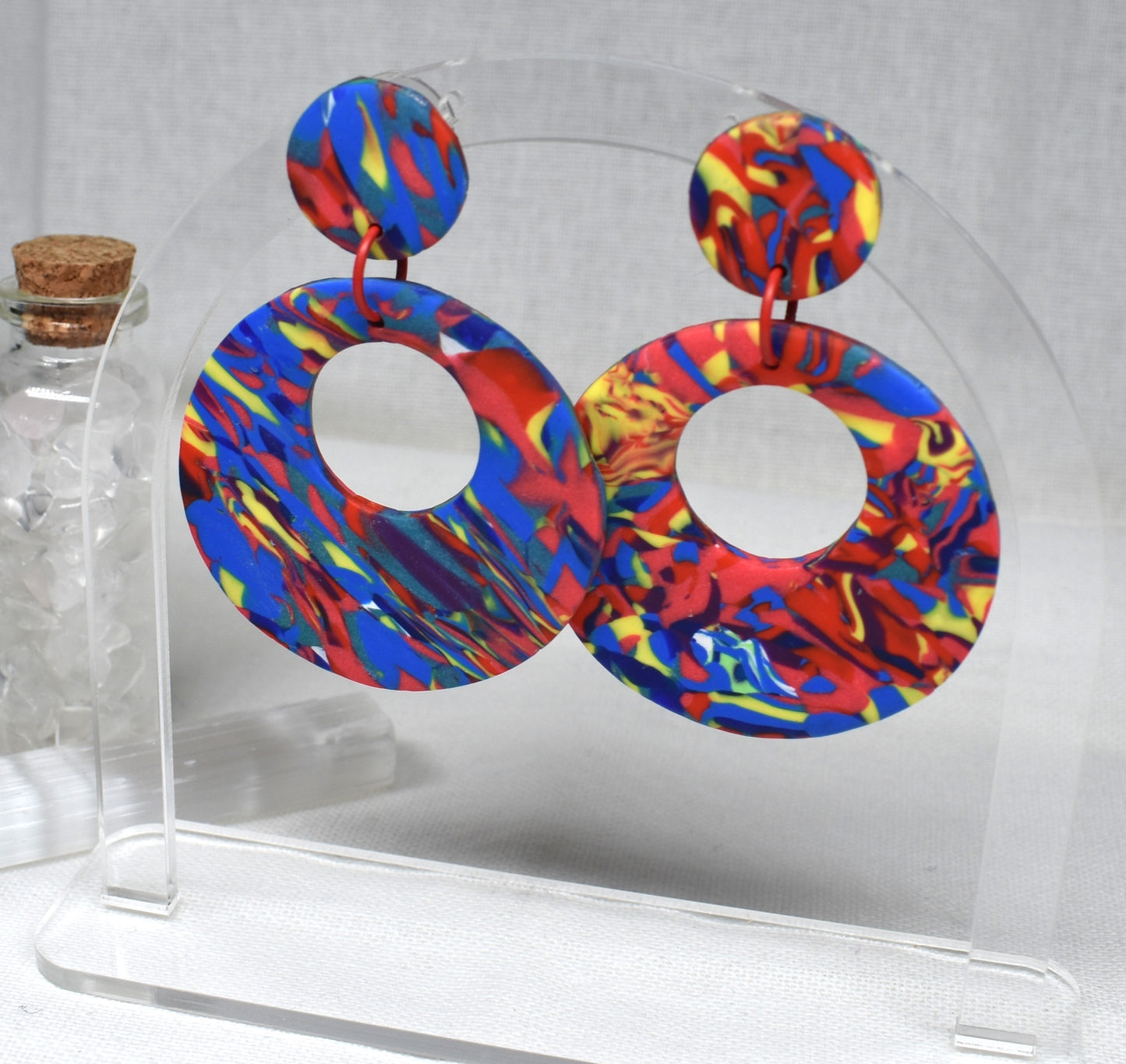 Kaleidoscope Donut Earrings
