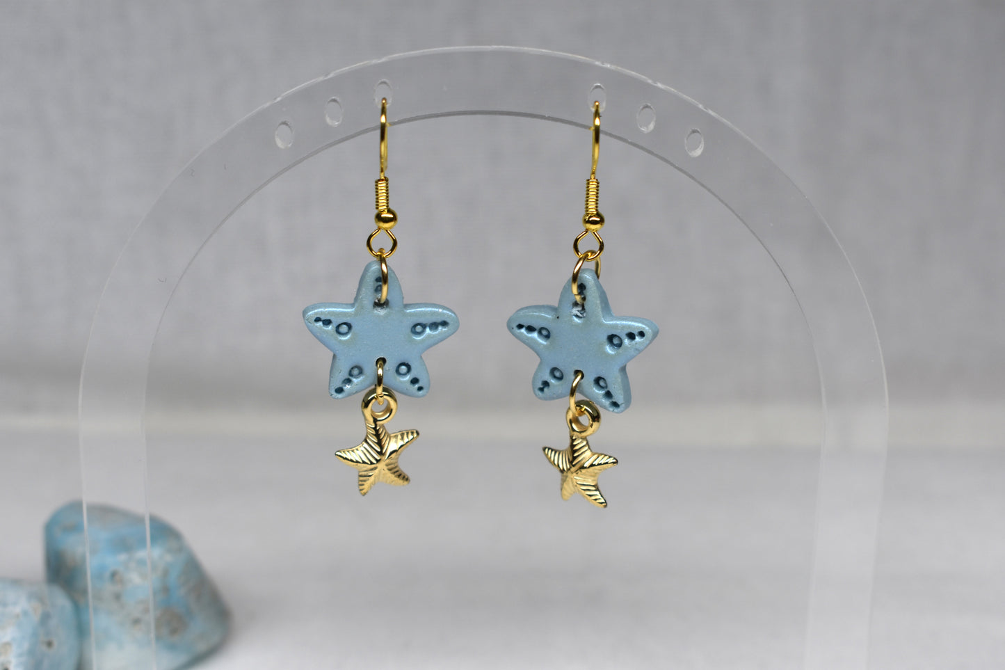 Starfish and Charm dangles