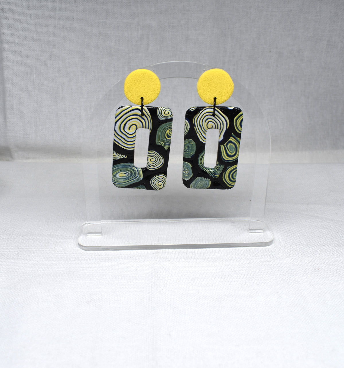 Circles - XL Rectangle Donut Earrings