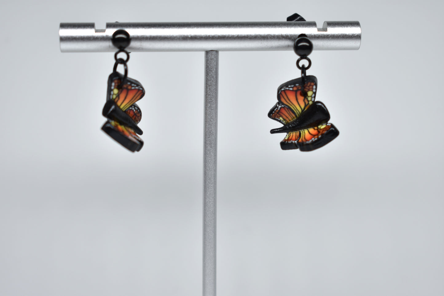 Tiny Monarch Butterfly Earrings