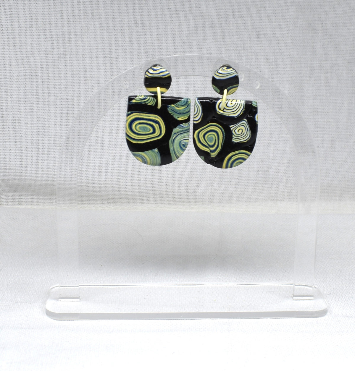 Kandinsky-Inspired Upside Down Arch Earrings
