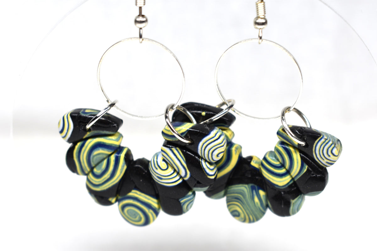 Kandinsky-Inspired Burst Earrings