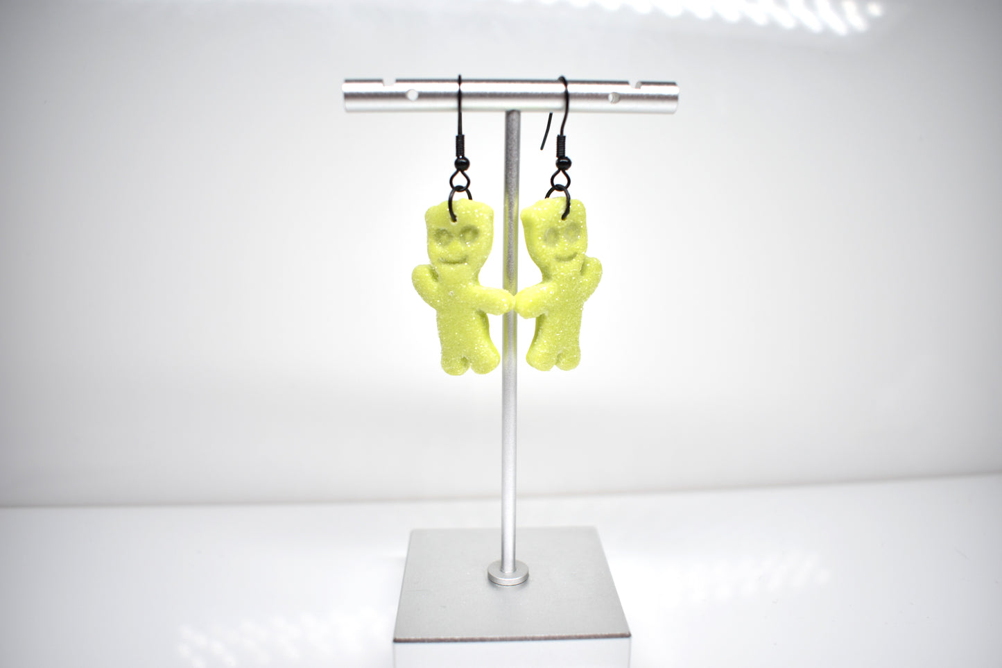 Sour Patch kids' earrings Lime