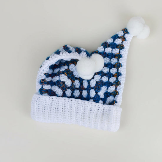 Jester beanie Blue/White 