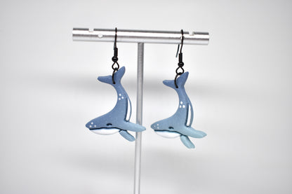 Blue Whale Dangle Earring