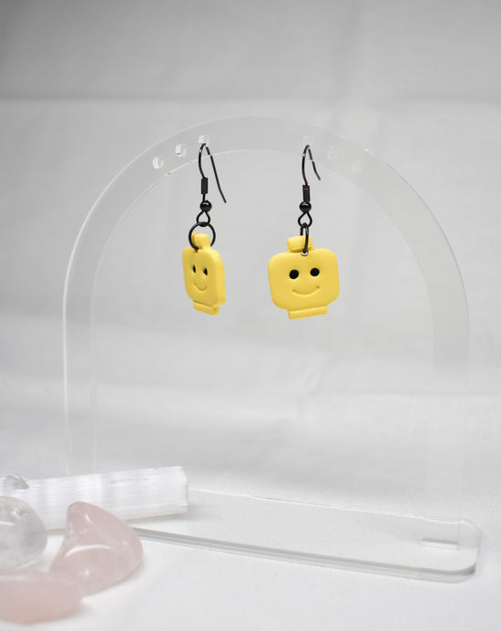 Brick Head Earrings