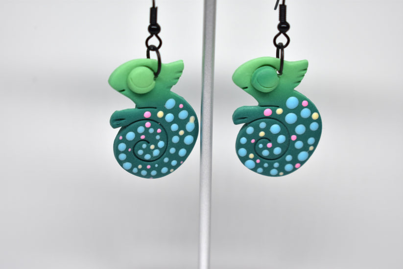 Chameleon Earring Blue 