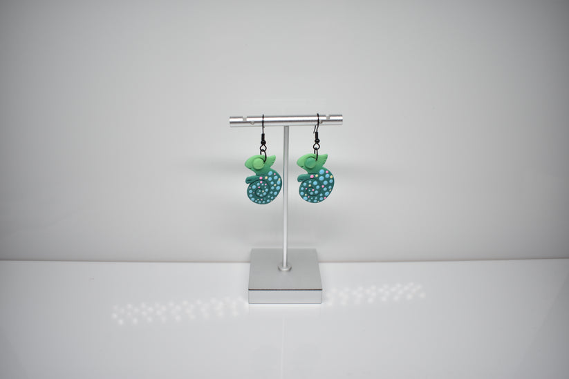 Chameleon Earring Blue 