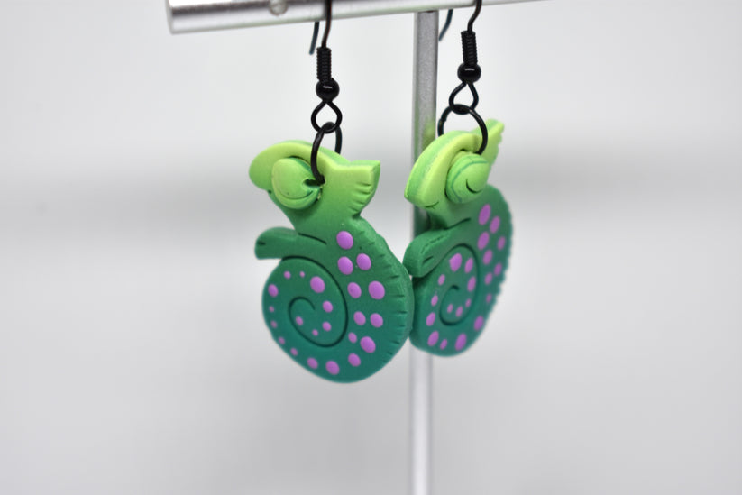 Chameleon Earring Purple 