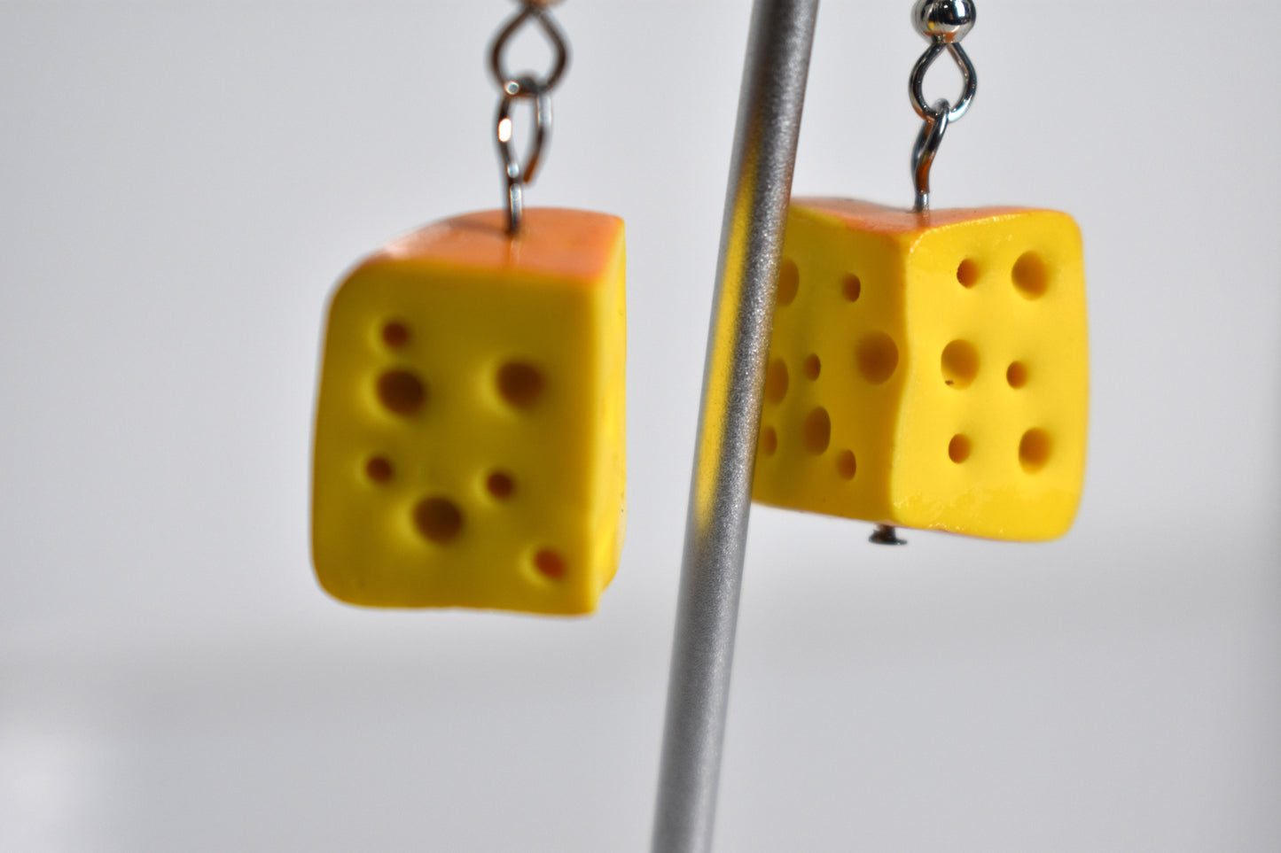 Cheeses wedge earrings 