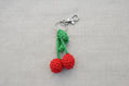 Cherry Crochet Key Ring 