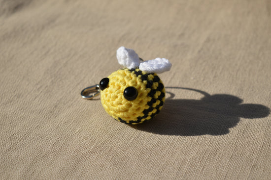 Crochet Bee Key Ring 