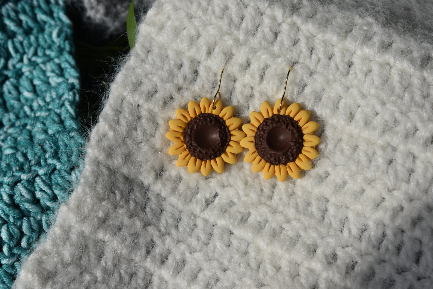 Crochet Jewellery Hanger Sunflower 