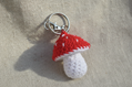 Crochet Mushroom Key Ring