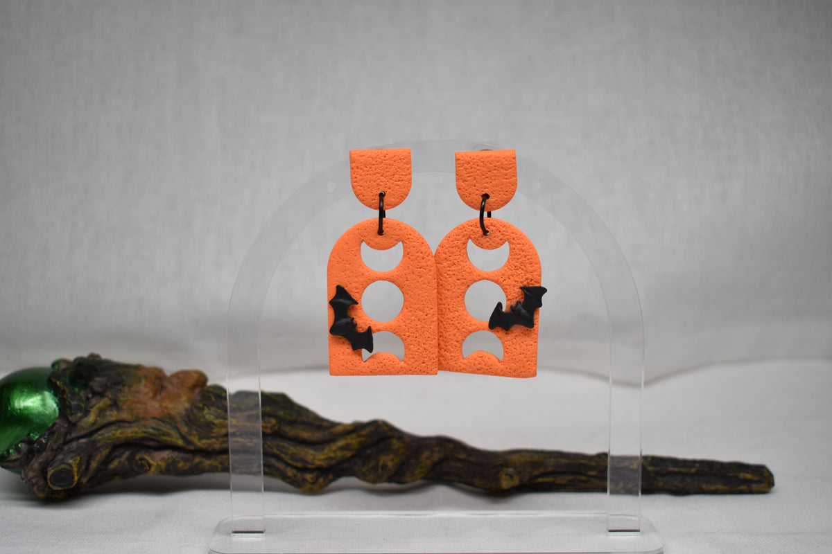 Moon Phase Arch Earrings