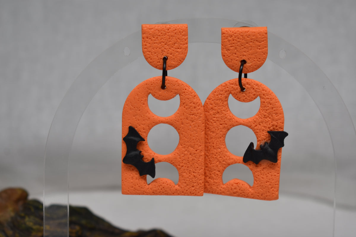 Moon Phase Arch Earrings