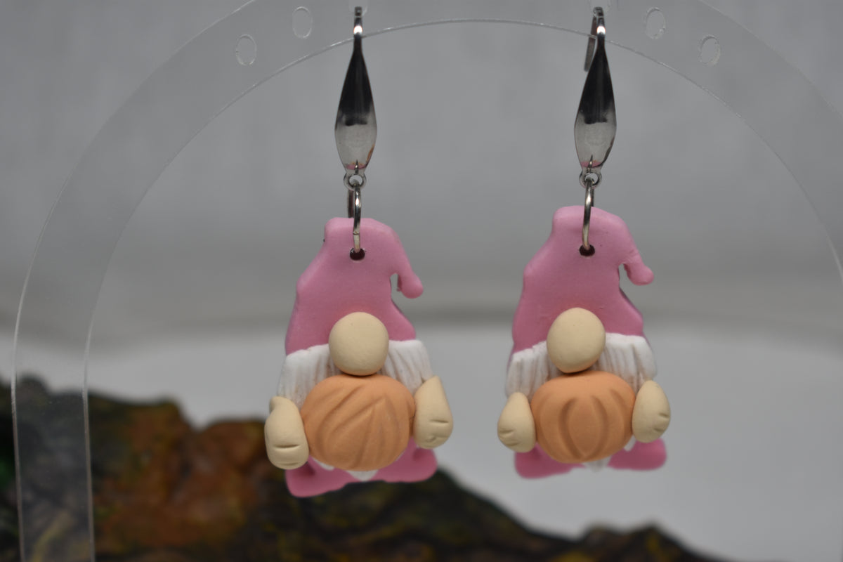 Pumpkin Gnome Earrings