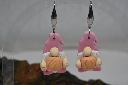 Pumpkin Gnome Earrings