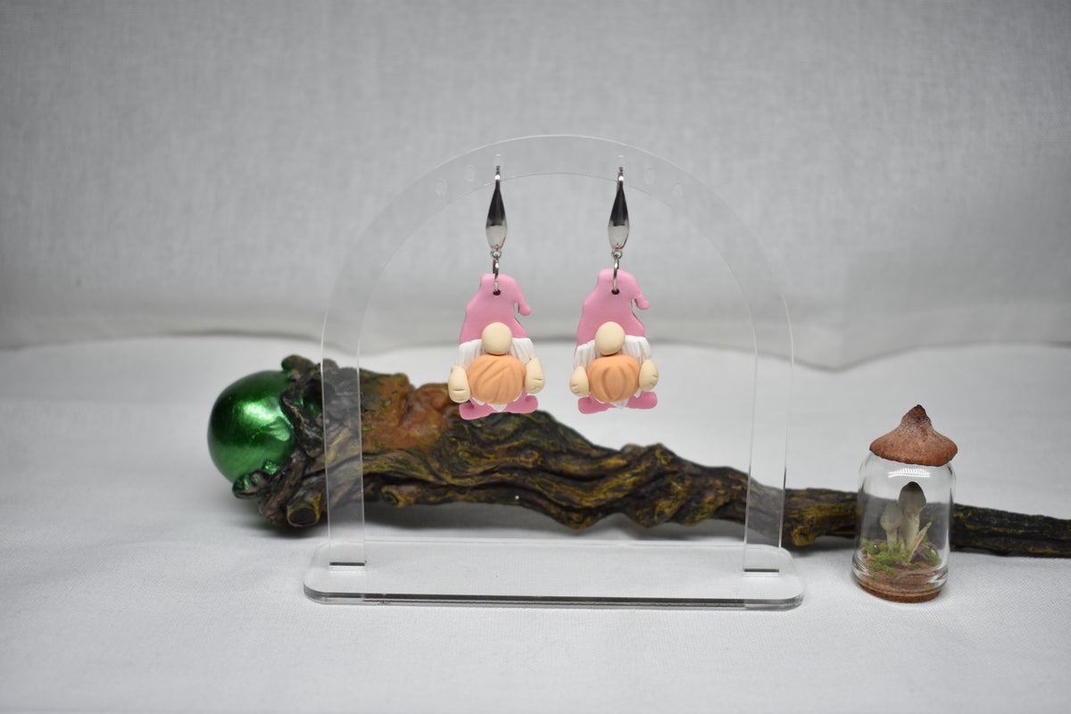 Pumpkin Gnome Earrings