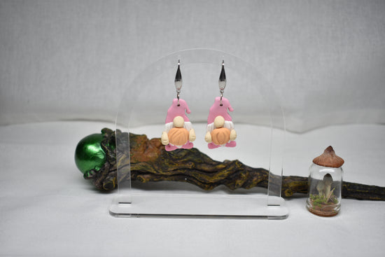 Pumpkin Gnome Earrings