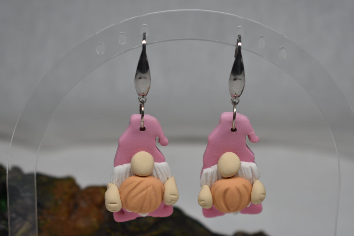 Pumpkin Gnome Earrings