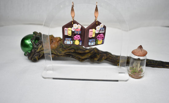 Street Library Dangle Earrings