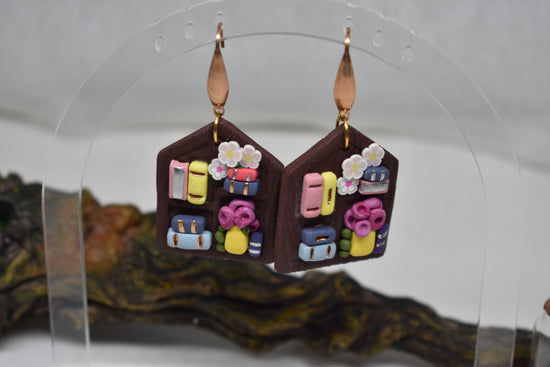 Street Library Dangle Earrings