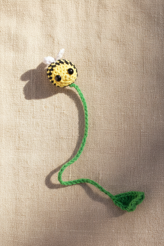 Crochet Bee Bookmark