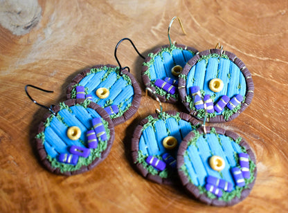 Bookish Hobbit Door Earrings