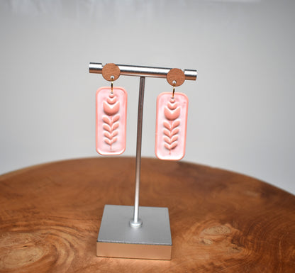 Blush Botanica - Tulip Inspired Dangle Earrings