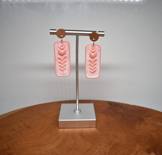 Blush Botanica - Tulip Inspired Dangle Earrings