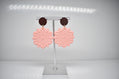 Blush Mandala - Floral Dangle Earrings