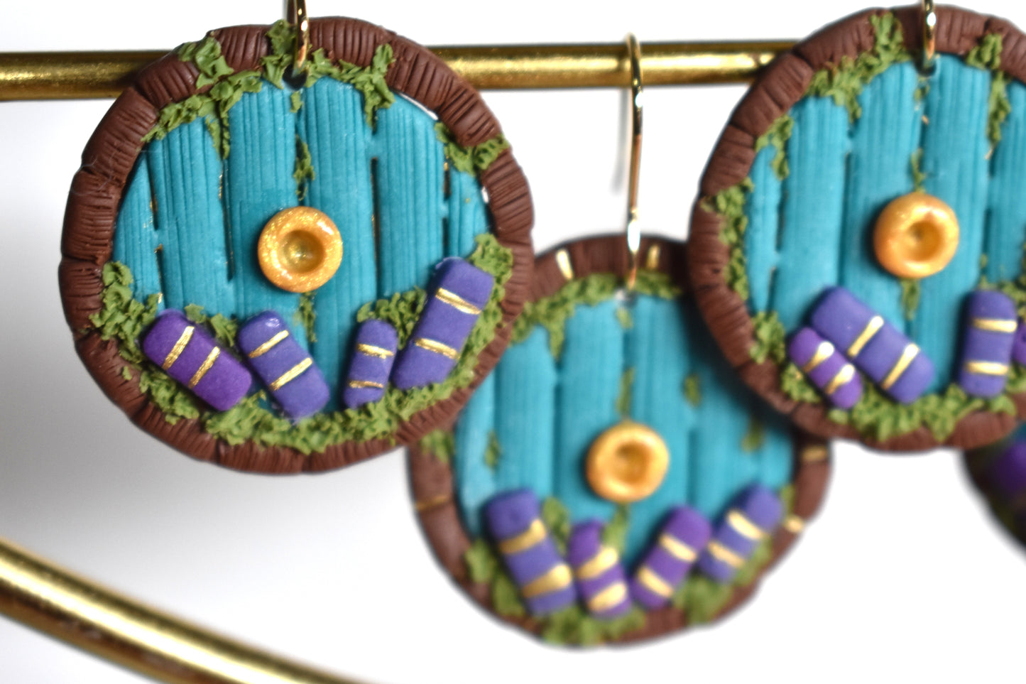 Bookish Hobbit Door Earrings