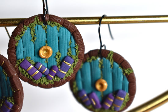 Bookish Hobbit Door Earrings