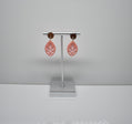 Coral Fern - Leaf Dangle Earrings
