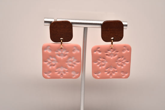 Wisteria Folk Tile Earrings