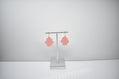 Mushroom House Dangle Earrings – Soft Pink