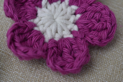 Crochet Flower Book Marks