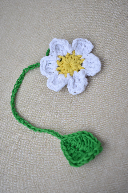 Crochet Flower Book Marks