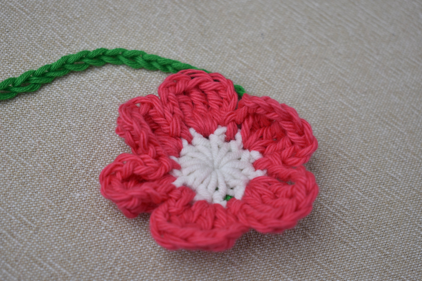 Crochet Flower Book Marks
