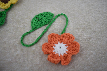 Crochet Flower Book Marks