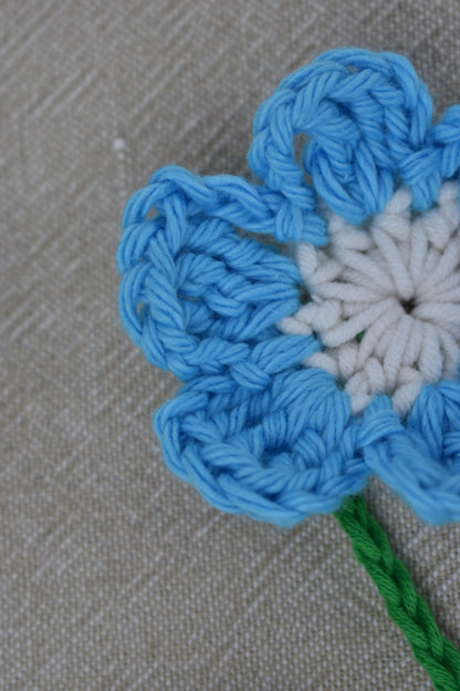 Crochet Flower Book Marks
