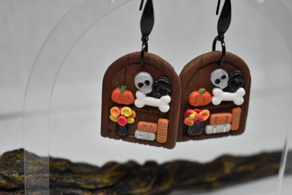 Spooky Bookshelf Earrings