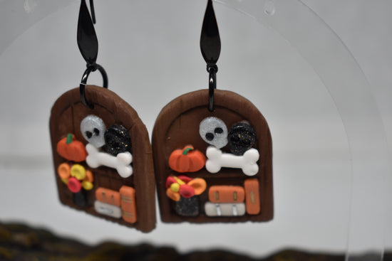 Spooky Bookshelf Earrings
