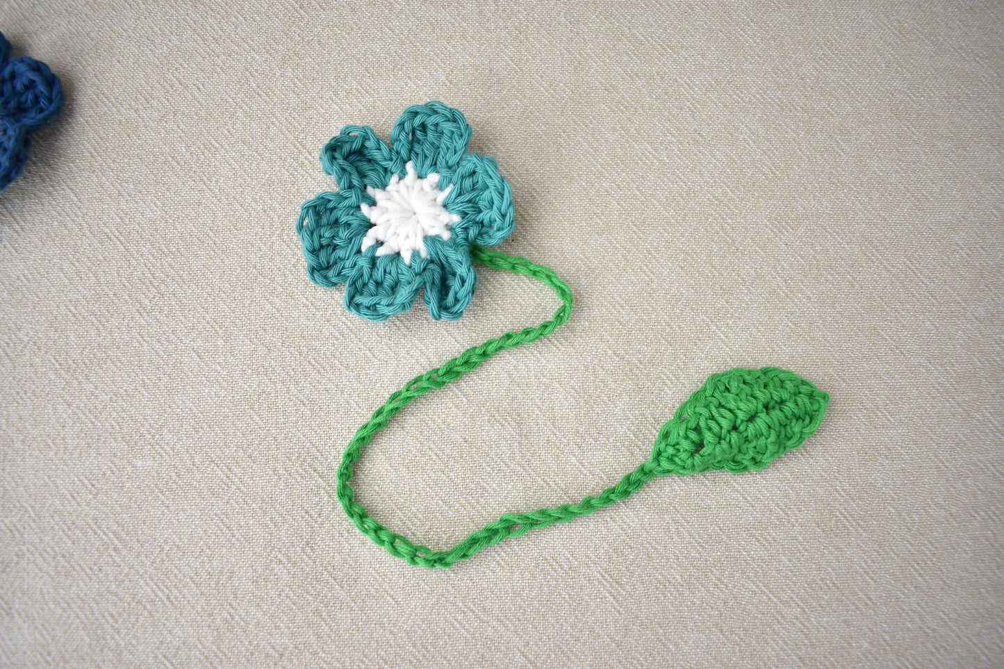 Crochet Flower Book Marks