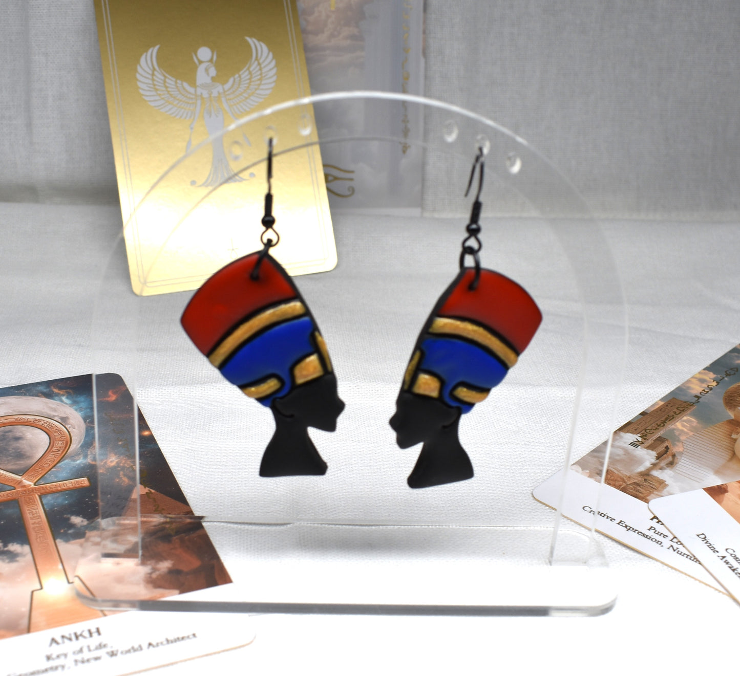 Nefertiti Black Dangles