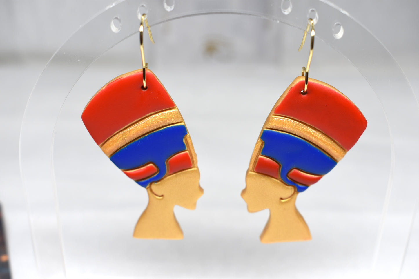 Queen Nefertiti Drop Earrings