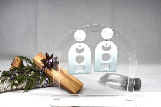 Moon Phase Arch Earrings
