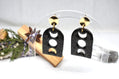 Moon Phase Arch Earrings